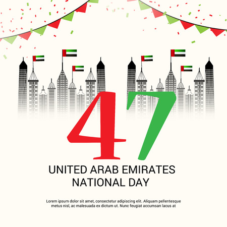 UAE National Day.のイラスト素材