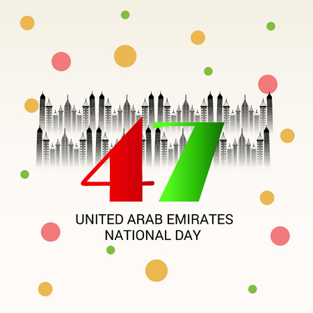 UAE National Day.のイラスト素材