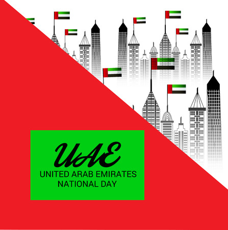UAE National Day.のイラスト素材