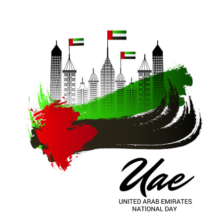 UAE Independence Day. United Arab Emirates National Day.のイラスト素材