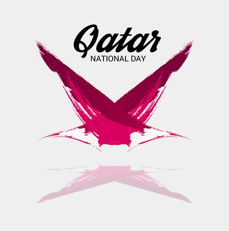 Qatar National Day.のイラスト素材