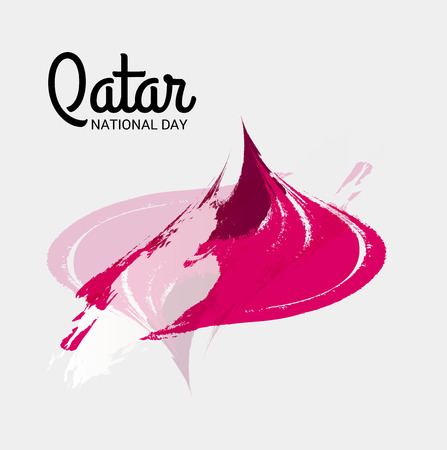 Qatar National Day.のイラスト素材