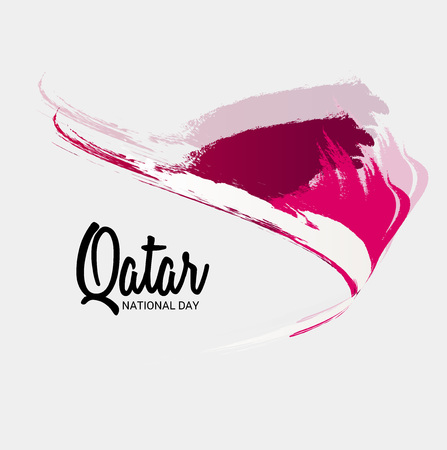 Qatar National Day.のイラスト素材
