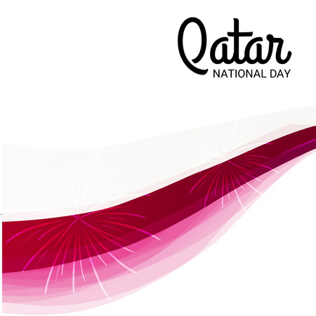 Qatar National Day.のイラスト素材