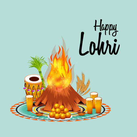 Happy Lohri.のイラスト素材