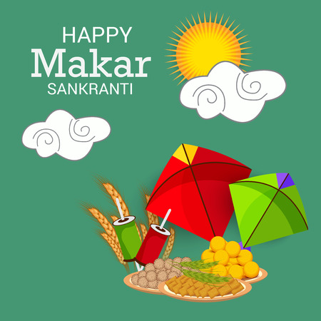 Happy Makar Sankranti.のイラスト素材