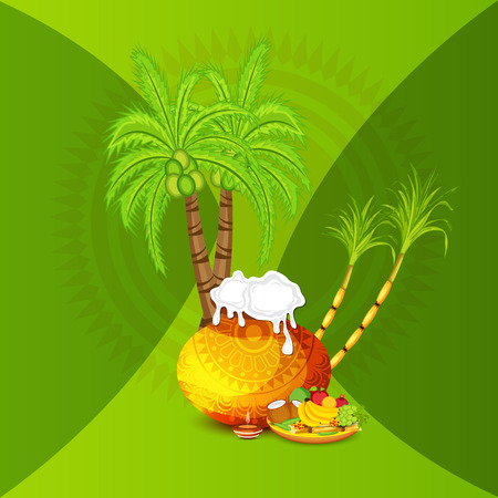 Happy Pongal.のイラスト素材