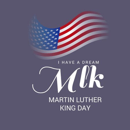 Illustration of Martin Luther King Day.のイラスト素材