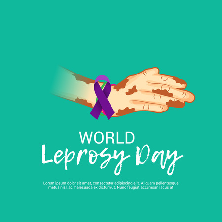 World Leprosy Day.のイラスト素材