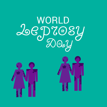 World Leprosy Day.のイラスト素材