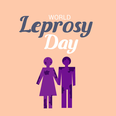 World Leprosy Day.のイラスト素材