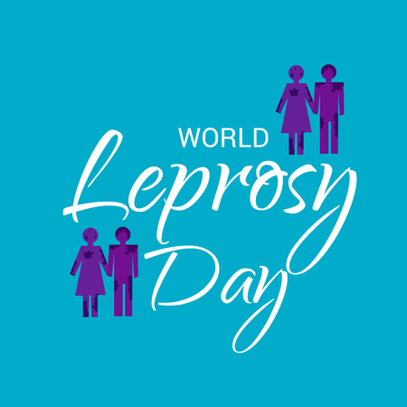 World Leprosy Day.のイラスト素材