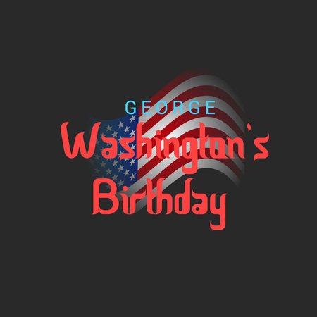 George Washington Birthday.のイラスト素材