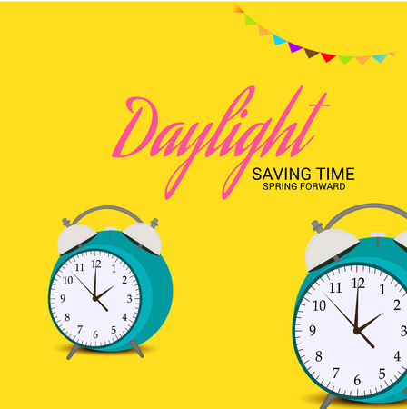 Daylight Saving Time(Spring Forward).のイラスト素材