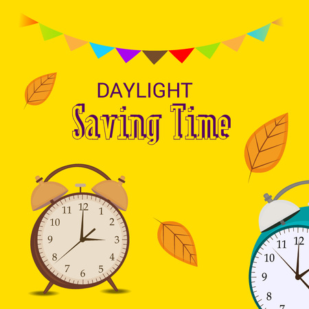 Daylight Saving Time(Spring Forward).のイラスト素材