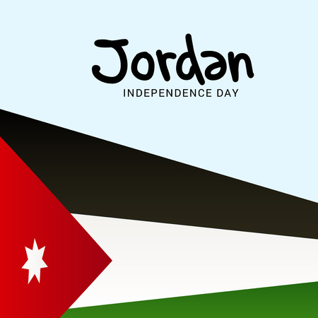 Jordan Independence Day.のイラスト素材
