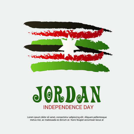 Jordan Independence Day.のイラスト素材