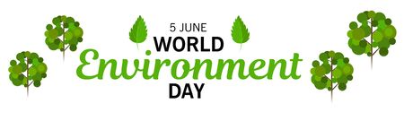 Vector illustration of a Background for World Environment Day.のイラスト素材