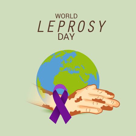 Vector illustration of a Background for World Leprosy Day.のイラスト素材