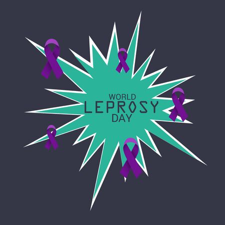 Vector illustration of a Background for World Leprosy Day.のイラスト素材