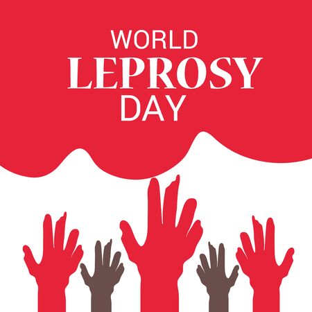Vector illustration of a Background for World Leprosy Day.のイラスト素材