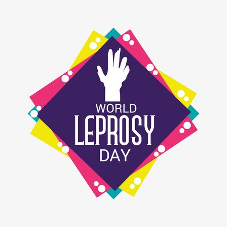 Vector illustration of a Background for World Leprosy Day.のイラスト素材