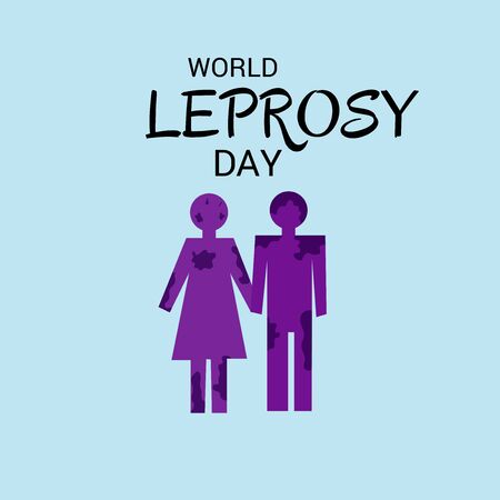 Vector illustration of a Background for World Leprosy Day.のイラスト素材