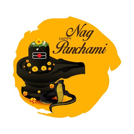 Happy Nag Panchami.のイラスト素材