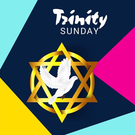 Vector illustration of a Background for Trinity Sunday.のイラスト素材