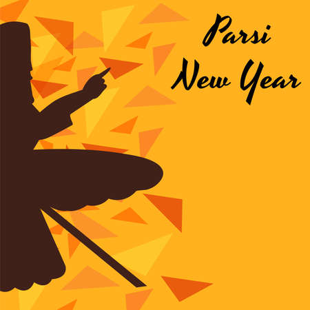 Vector illustration of a Background for Parsi New Year.のイラスト素材