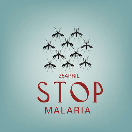 Vector illustration of a Background for World Malaria Day.のイラスト素材