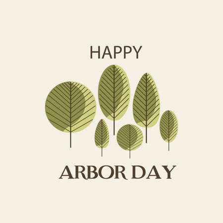 Vector illustration of a Background for Arbor Day.のイラスト素材
