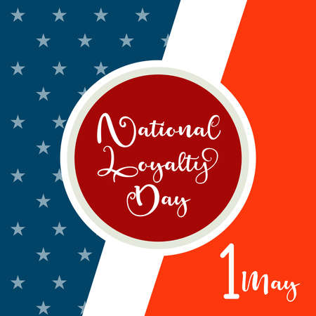 Vector illustration of a Background for National Loyalty Day.のイラスト素材