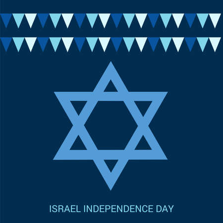 Vector illustration of a Background for Israel Independence Day.のイラスト素材