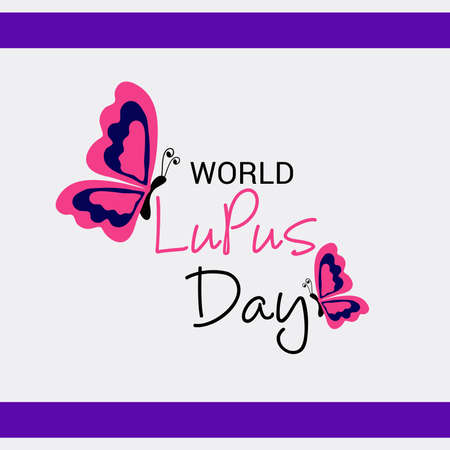 Vector illustration of a Background for World Lupus Day.のイラスト素材