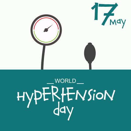 Vector illustration of a Background for World Hypertension Day.のイラスト素材