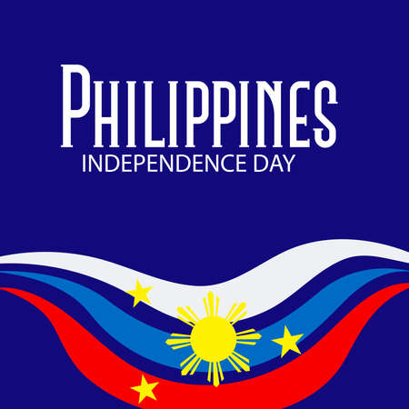 Vector illustration of a Background for Philippines Independence Day.のイラスト素材