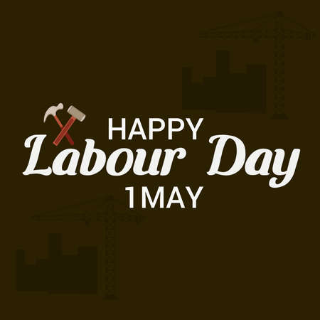 Illustration Vector Design Of  World Labour day 1 May.のイラスト素材