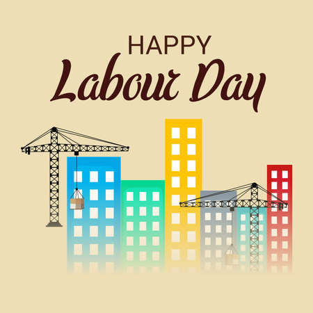 Illustration Vector Design Of  World Labour day 1 May.のイラスト素材