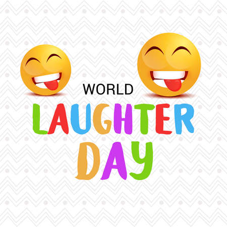 Illustration Of World Laughter day Background.のイラスト素材
