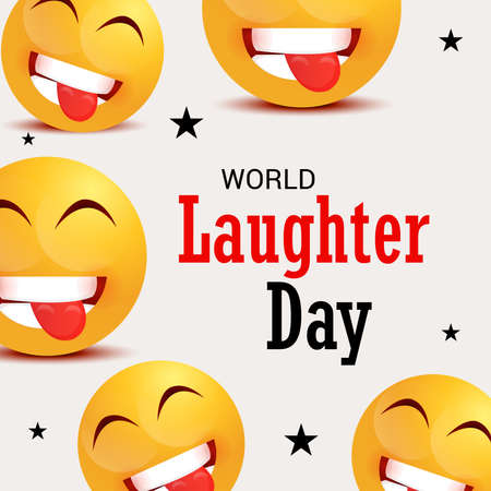Illustration Of World Laughter day Background.のイラスト素材
