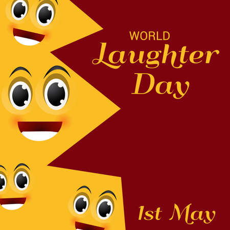 Illustration Of World Laughter day Background.のイラスト素材