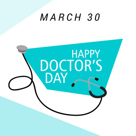 Vector illustration of a Background for World international happy Doctor's Day.の写真素材