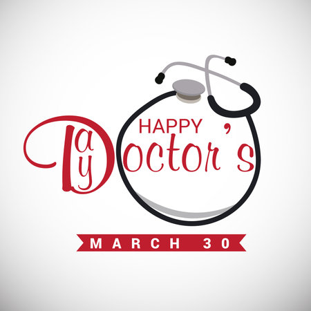 Vector illustration of a Background for World international happy Doctor's Day.の写真素材