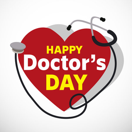Vector illustration of a Background for World international happy Doctor's Day.の写真素材