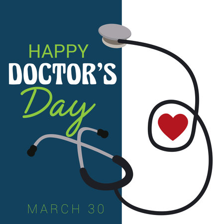 Vector illustration of a Background for World international happy Doctor's Day.の写真素材