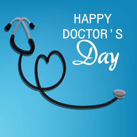 Vector illustration of a Background for World international happy Doctor's Day.の写真素材
