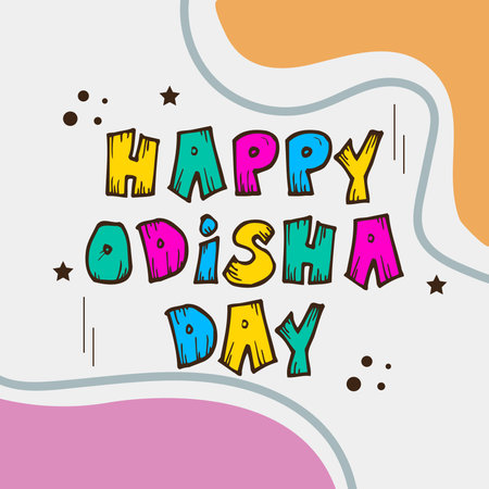 Vector illustration of a Background for Happy Odisha Day Celebration.の写真素材
