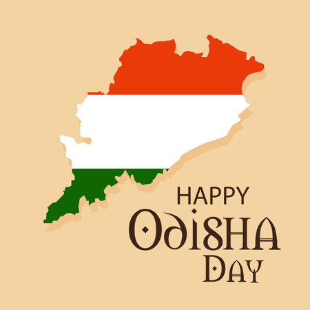 Vector illustration of a Background for Happy Odisha Day Celebration.の写真素材