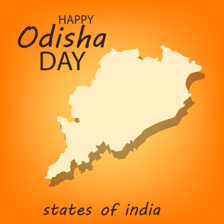 Vector illustration of a Background for Happy Odisha Day Celebration.の写真素材